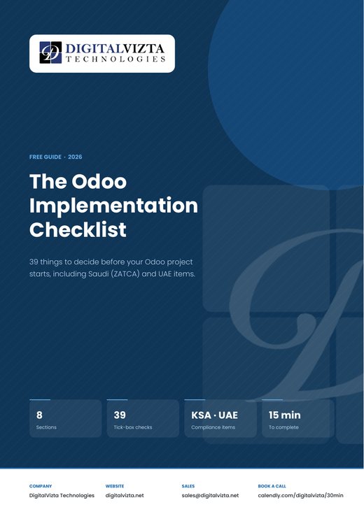 Odoo Implementation Checklist cover