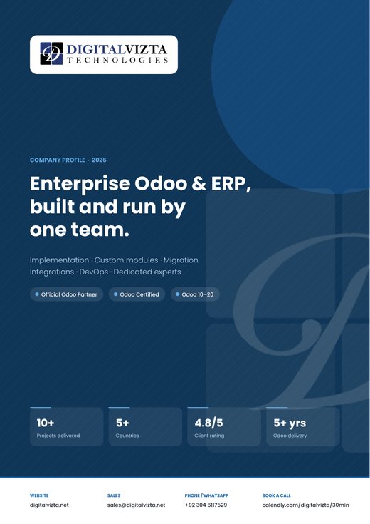 DigitalVizta company profile cover